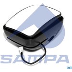 051.108, Зеркало боковое DAF MAN дополнительное (220х170мм) с обогревом SAMPA