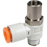 AS2311F-01-04SD, AS Series Threaded Flow Controller, R 1/8 Inlet Port x 4mm Tube ...