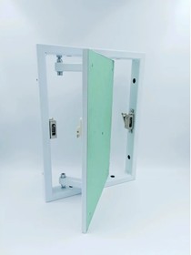 Фото 1/7 Люк металл скрытый с регулируемой петлей 500x500 Л5050МС