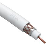 ЭРА Кабель коаксиальный RG-6U, 75 Ом, Cu/(оплётка Cu 64%), PVC, цвет белый ...
