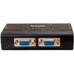 Коммутатор консоли D-Link 4-port KVM Switch, VGA+USB ports