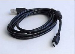 Фото 1/2 CCF-USB2-AM5P-6, Кабель; USB 2.0; вилка USB A,вилка mini USB B; позолота; 1,8м