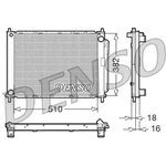 DRM23100, Радиатор системы охлаждения RENAULT: CLIO III/CLIO GRANDTOUR 1.2i 16V/1.4i 16V/1.5DCi/1.6i 16V/2.0i