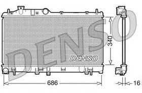 DRM36007, Радиатор системы охлаждения SUBARU: LEGACY IV 2.0/2.5/3.0 03 - , LEGACY IV универсал (B13) 2.0/2.0 T