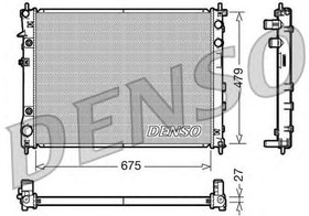 DRM36012, Радиатор системы охлаждения SUBARU: TRIBECA (B9) 3.0i mtr. EZ30 03/05-09/07, TRIBECA (B9) 3.6i mtr. EZ36D 09/07- (АКПП)