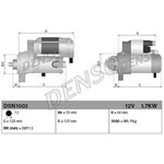 DSN1003, Стартер 12V 1,7kW