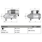 DSN1213, Стартер TOYOTA AURIS 07-, COROLLA 07-, RAV 4 08-, YARIS 07-,