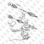 FQ0402R, Рычаг подвески передний нижний правый