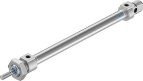 DSNU-8-100-P-A, Pneumatic Piston Rod Cylinder - 19182, 8mm Bore, 100mm Stroke, DSNU Series, Double Acting