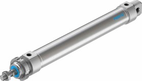 Фото 1/5 DSNU-32-200-PPV-A, Pneumatic Roundline Cylinder - 196027, 32mm Bore, 200mm Stroke, DSNU Series, Double Acting