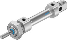 DSNU-8-10-P-A, Pneumatic Piston Rod Cylinder - 19177, 8mm Bore, 10mm Stroke, DSNU Series, Double Acting