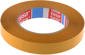 Фото 1/4 TESAFIX NON TISSE, 4959 White Double Sided Cloth Tape, 0.12mm Thick, 7.5 N/cm, Non-Woven Backing, 19mm x 50m