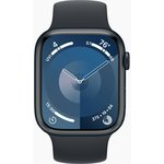 Смарт-часы Apple Watch Series 9 A2980, 45мм, темная ночь/темная ночь [mr9a3lw/a]