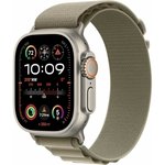 Смарт-часы Apple Watch Ultra 2 A2986, 49мм, оливковый/титан [mrey3lw/a]