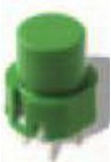 Фото 1/2 D6R10F2LFS, Switch Key N.O. SPST 0.1A 32VDC 3VA 2.5N PC Pins Thru-Hole Box