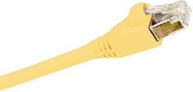 PCD-04001-0K, Yellow Cat6 Cable F/UTP LSZH Male RJ45/Male RJ45, 1m