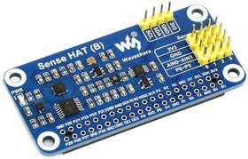 Фото 1/5 Sense HAT (B), Плата расширения (HAT) для Raspberry Pi, плата с датчиками