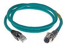 120109-0006, Ethernet Cables / Networking Cables M12 ETHNET DCODE F TO RJ45 M PLUG 4P 1M