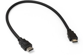Фото 1/5 Кабель HDMI ExeGate EX-CC-HDMI2-0.5 (19M/19M, 0,5м, v2.0, 4K UHD, Ethernet, позолоченные контакты)