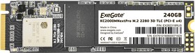 Фото 1/3 EX282318RUS, Накопитель SSD M.2 2280 240GB ExeGate NextPro KC2000TP240 (PCIe Gen3x4, NVMe, 22x80mm, 3D TLC)