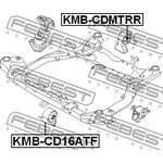 KMB-CD16ATF, KMB-CD16ATF_сайлентблок передней подушки двигателя!\ Kia Ceed 1.6 06