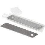 Лезвие запасное для ножей эконом 18мм 10шт./уп. пласт.футляр