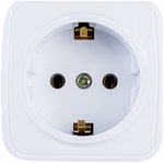 320201 Розетка 2PE Schuko, 16А250В, IP20, ОУ, Polo, белый Б0036098