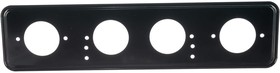 Рамка для номера металл под болт черная с порошковым покрытием S04101009
