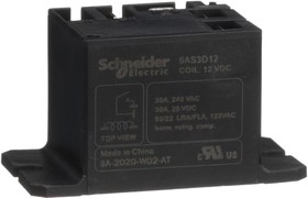 9AS3D12, POWER RELAY, SPST-NO, 12VDC, 30A, PANEL