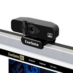 EX296324RUS, Веб-камера ExeGate Stream С958 2K (матрица 1/3.2" 5Мп, 2592x1944, 30fps, 4-линзовый объектив, автофокус, USB, микрофон с шумопо