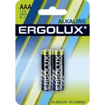Ergolux Alkaline BL2 LR03 (LR03 BL-2, мизинчиковая батарейка ААА 1.5В)