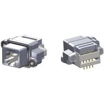 MRJR-5380-01, Modular Connectors / Ethernet Connectors Rcpt, RJ45 PCB tail R/A ...