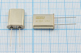 Кварц 16.384МГц в корпусе HC49U, расширенный интервал -40~+70C, без нагрузки; 16384 \HC49U\S\ 20\ 40/-40~70C\РК374МД-7ВТ\1Г (DEK