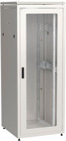 LN35-42U88-GM, Шкаф сетевой 19' ITK LINEA N 42U 800х800мм стеклянная передняя дверь задняя металлическая серый