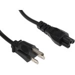 AC30MNA-R, IEC C5 Socket to Type B NEMA 5-15 Plug Power Cord, 1.8m