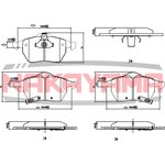 HP8280NY, Колодки тормозные дисковые передние OPEL ASTRA G 99-05, ZAFIRA 01-05