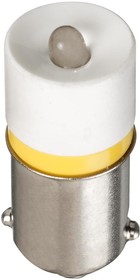 Фото 1/2 BA9SY12A, Сменная светодиодная лампа, Миниатюрный Байонетный / BA9S, Желтый, 630 мкд