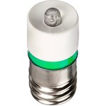 E10SG12A, Сменная светодиодная лампа, E10 / MES, Зеленый, 1.61 кд