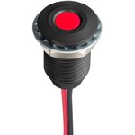 Q10F5ANXXR24E, Светодиодный индикатор в панель, Красный, 24 В DC, 10 мм, 20 мА ...