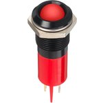 Q14P1BXXR02E, Светодиодный индикатор в панель, Красный, 2 В, 14 мм, 20 мА ...