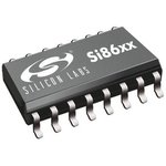 SI8621BT-IS, Digital Isolators 10 kV surge, 5 kV isolators with 1 forward & 1 ...