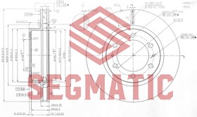 SBD30093108, SBD30093108 435120K090 ДИСК ТОРМОЗНОЙ перед TOYOTA HILUX 06-