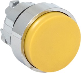 Фото 1/10 XB4BL-Y, Исполнительный механизм кнопки XB4 желтый выпирающая возвратный без фиксации, без подсветки