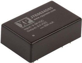 JTE0624D03, Isolated DC/DC Converters - Through Hole DC-DC, 6W, 4:1 INPUT, 24 P DIP, 2 OUTPUTS