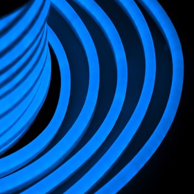 Фото 1/2 131-023, Гибкий Неон DIP 12x26мм - синий, оболочка синяя, бухта 50м