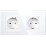 HIPER Smart wall socket Duo/Умная встраиваемая розетка/2 модуля/Wi-Fi/AC ...
