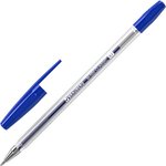 Ручка шариковая BRAUBERG "M-500 CLASSIC", СИНЯЯ, корпус прозрачный, узел 0,7 мм ...