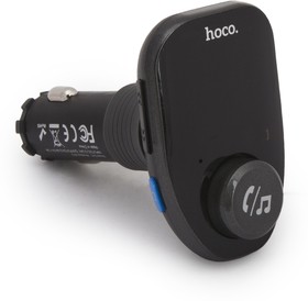 Фото 1/10 Автомобильная зарядка HOCO E45 Happy Road 1xUSB, 2.4А, BT4.2, USB flash, microSD, FM, LED дисплей (черная)