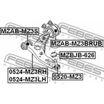 MZAB-MZ3BRUB, MZAB-MZ3BRUB_сайлентблок переднего рычага задний!\ Mazda 3 BK 03-08