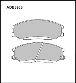 ADB3938, Колодки тормозные дисковые | перед |